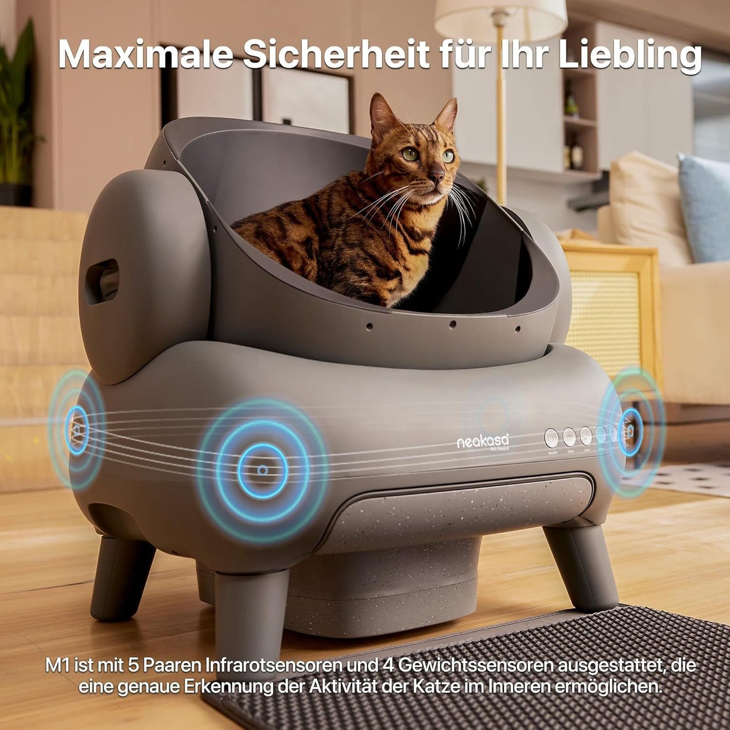 Neakasa M1 Katzentoilette – Automatisch, geruchsfrei & hygienisch – mit App-Steuerung 📱🐾