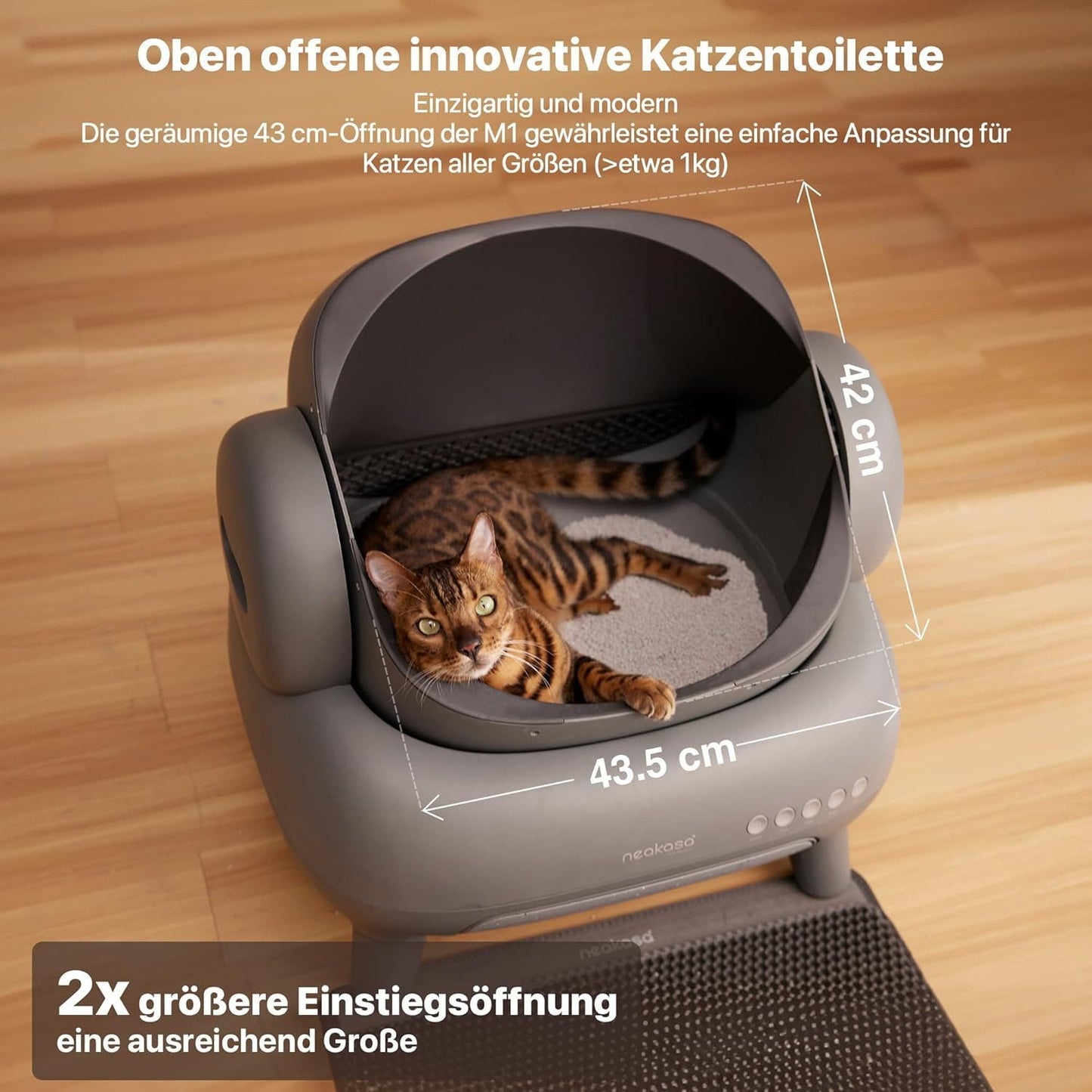 Neakasa M1 Katzentoilette – Automatisch, geruchsfrei & hygienisch – mit App-Steuerung 📱🐾