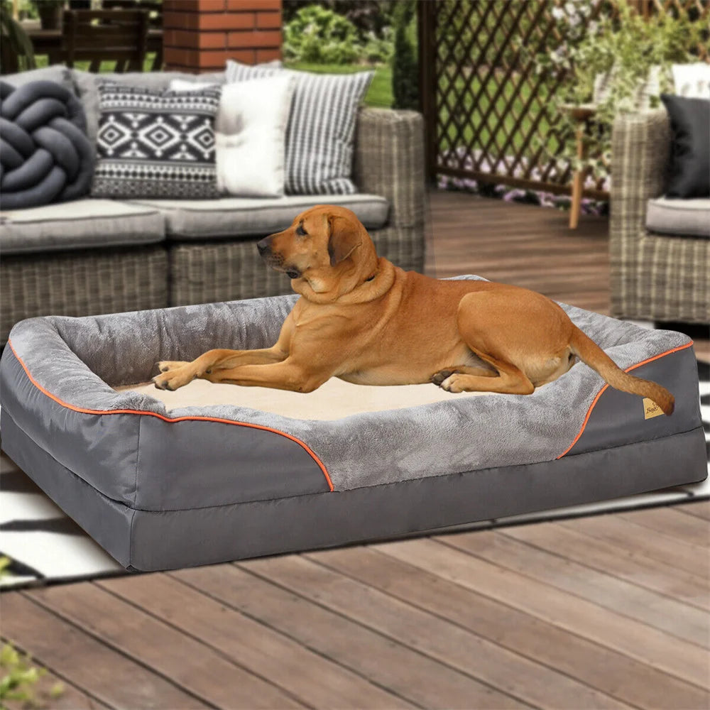 Orthopädisches Hundebett für große Hunde – Extra dick, gelenkschonend & pflegeleicht