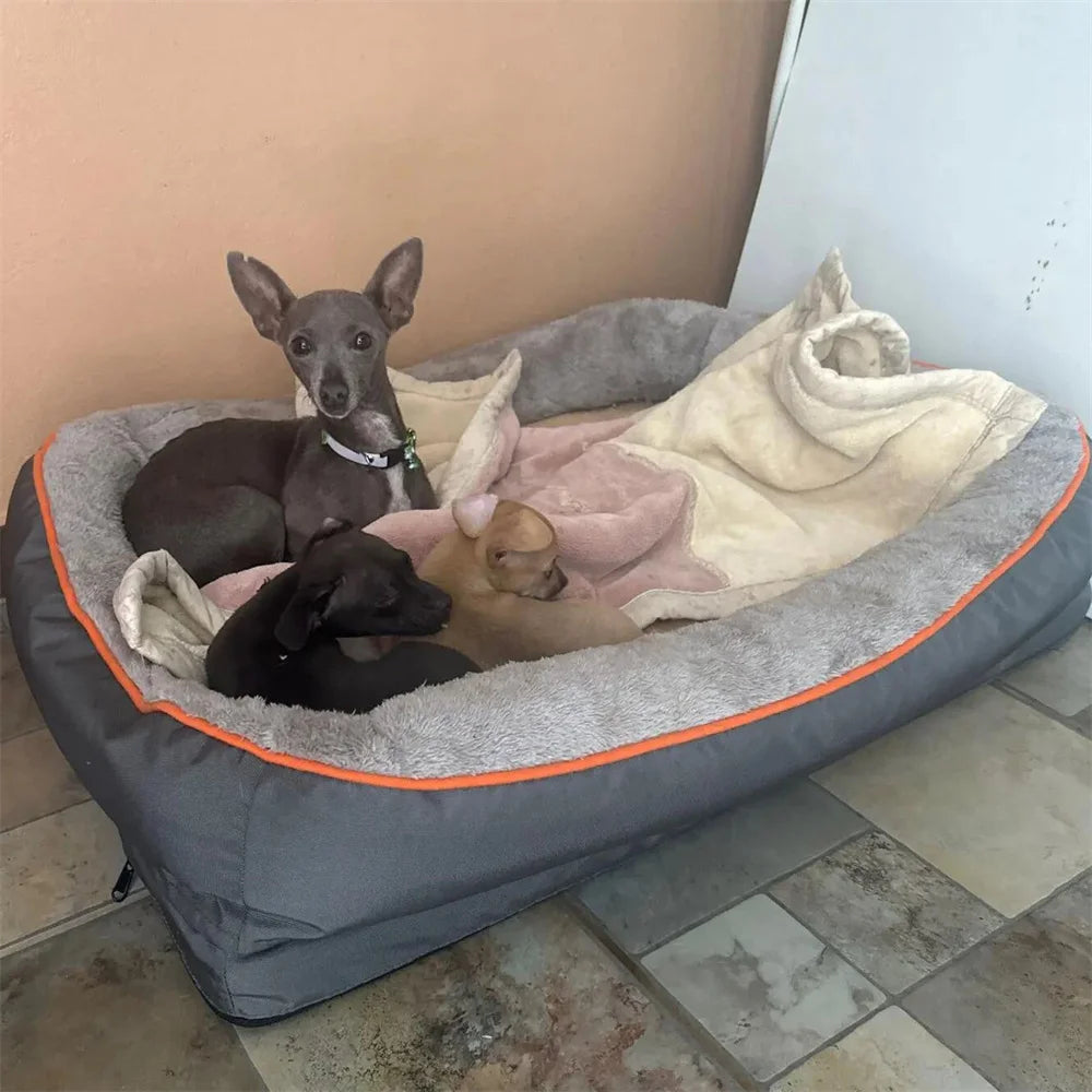 Orthopädisches Hundebett für große Hunde – Extra dick, gelenkschonend & pflegeleicht
