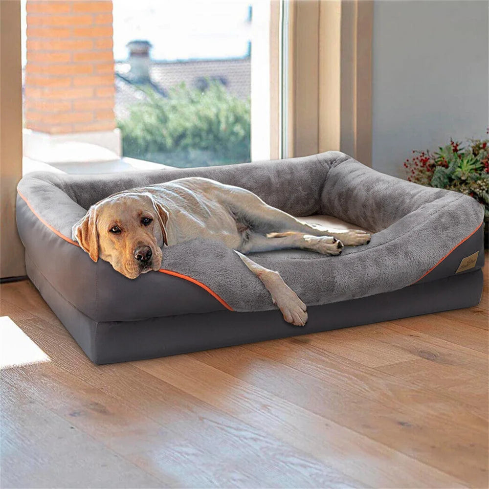 Orthopädisches Hundebett für große Hunde – Extra dick, gelenkschonend & pflegeleicht
