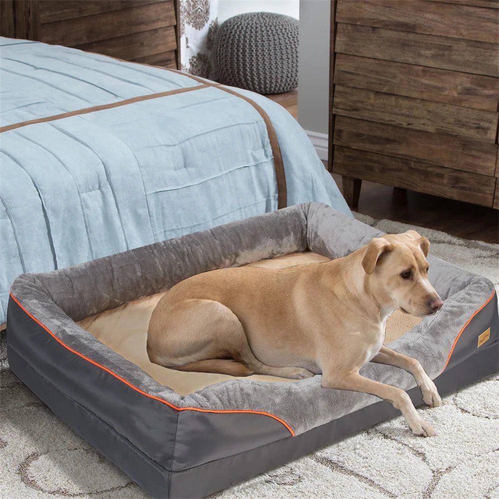 Orthopädisches Hundebett für große Hunde – Extra dick, gelenkschonend & pflegeleicht