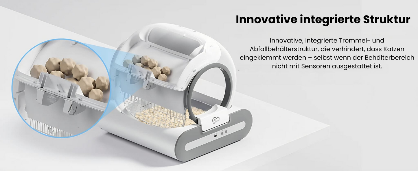 Vollautomatische Katzentoilette – Intelligente Reinigung & Gesundheitskontrolle